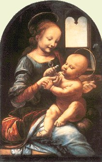 Leonardo da Vinci: Madonna Benois (Madonna virággal) (1475-1478) 